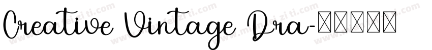 Creative Vintage Dra字体转换